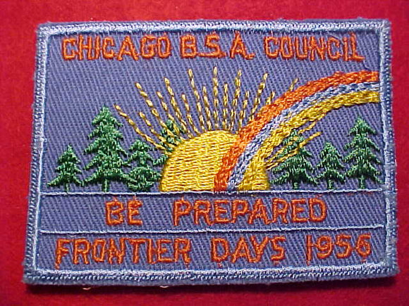 1956 ACTIVITY PATCH, CHICAGO COUNCIL FRONTIER DAYS