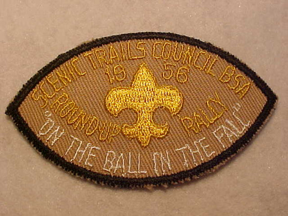 1956 ACTIVITY PATCH, SCENIC TRAILS COUNCIL, ROUND-UP RALLY