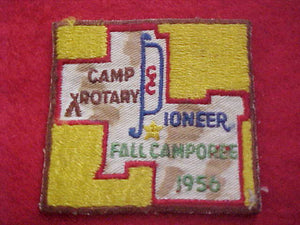 1956, CENTRAL INDIANA COUNCIL, POINEER DISTRICT, CAMP ROTARY, FALL CAMPOREE, USED