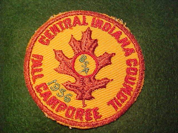 1956 ACTIVITY PATCH, CENTRAL INDIANA COUNCIL FALL CAMPOREE