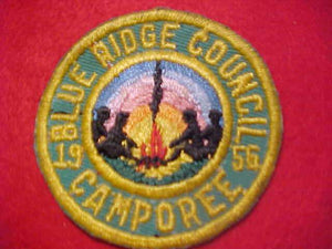 1956 ACTIVITY PATCH, BLUE RIDGE COUNCIL CAMPOREE