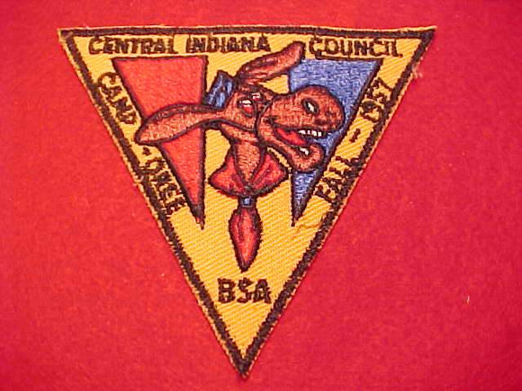 1957 ACTIVITY PATCH, CENTRAL INDIANA COUNCIL FALL CAMPOREE