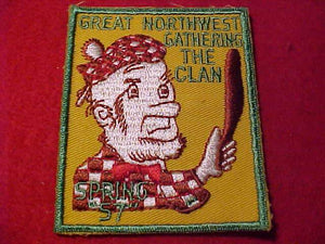 1957 PATCH, GREAT NORTHWEST, GATHERING THE CLAN