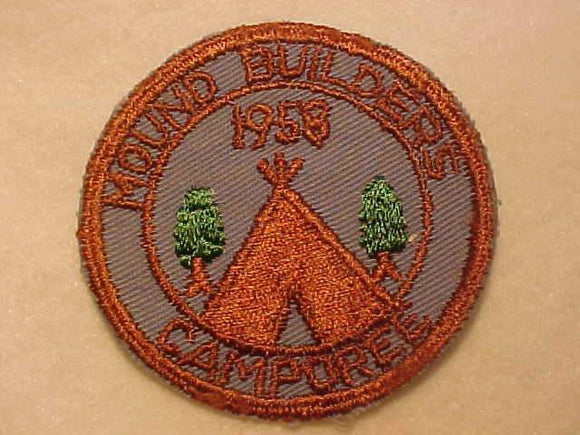 1958 ACTIVITY PATCH, MOUND BUILDERS CAMPOREE