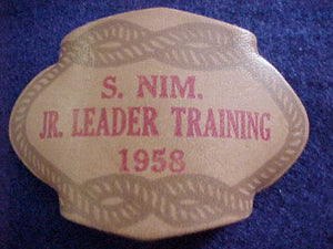 1958 N/C SLIDE, S. NIM. JR. LEADER TRAINING, (NIMISHILLEN), LEATHER