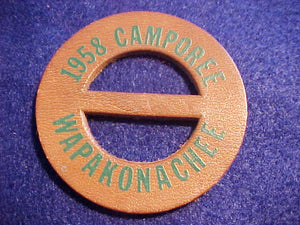 1958 N/C SLIDE, WAPAKONACHEE CAMPOREE, LEATHER