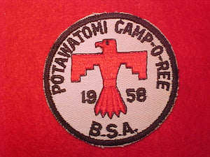 1958 POTAWATOMI COUNCIL CAMP-O-REE