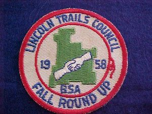 1958, LINCOLN TRAILS COUNCIL, FALL ROUND UP, USED