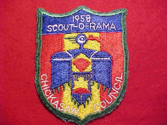 1958 CHICKASAW COUNCIL SCOUT-O-RAMA, USED