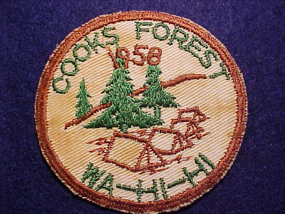 1958 COOKS FOREST WA-HI-HI, USED