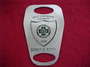 1958 WEST SUBURBAN N/C SLIDE, SCOUT-O-RAMA, METAL, USED