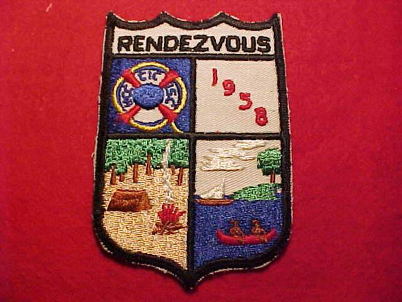 1958 ACTIVITY PATCH, CENTRAL INDIANA COUNCIL RENDEZVOUS