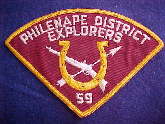 1959 ACTIVITY PATCH, PHILENAPE DISTRICT EXPLORERS