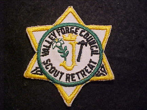 1959 PATCH, VALLEY FORGE COUNCIL SCOUT RETREAT