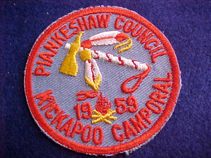 1959, PIANKESHAW COUNCIL KICKAPOO CAMPORAL