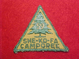 1959 SHE-KO-FA CAMPOREE, USED