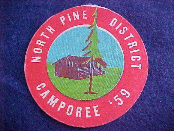 1959, NORTH PINE DISTRICT PATCH, TALL PINE COUNCIL, CAMPOREE '59