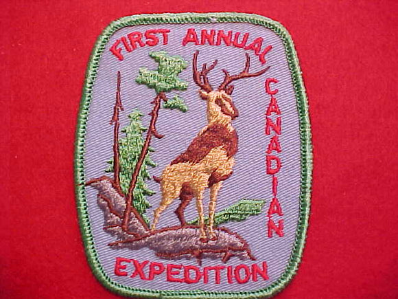 1960'S ACTIVITY PATCH, FIRST ANNUAL CANADIAN EXPEDITION