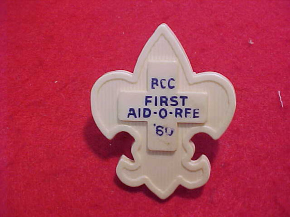 1960 BCC FIRST AID-O-REE PLASTIC SLIDE, USED