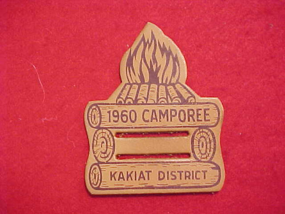 1960 KAKIAT DISTRICT CAMPOREE LEATHER SLIDE