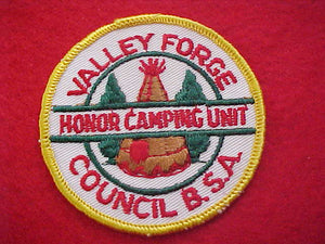 1960'S, VALLEY FORGE COUNCIL, HONOR CAMPING UNIT