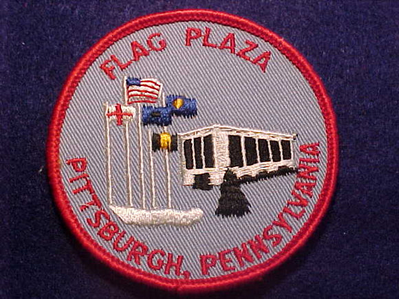 1960'S PATCH, PITTSBURGH, PENNSYLVANIA FLAG PLAZA