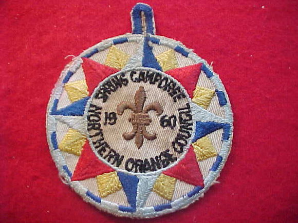 1960 PATCH, NORTHERN ORANGE C. SPRING CAMPOREE, USED