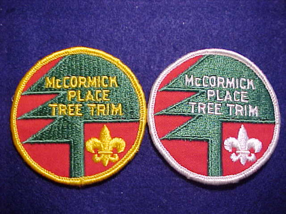 1960'S MCCORMICK PLACE TREE TRIM, 2 VARIETIES