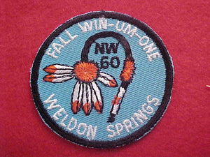 1960, NORTHWEST, WELDON SPRINGS, FALL WIN-UM-ONE