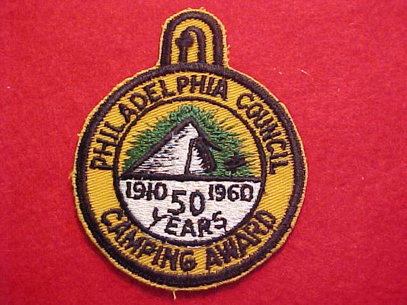 1960, PHILADELPHIA COUNCIL, CAMPING AWARD