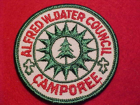 1960'S ACTIVITY PATCH, ALFRED W. DATER COUNCIL CAMPOREE