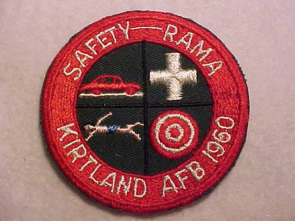 1960 ACTIVITY PATCH, KIRTLAND AFB SAFETY-RAMA