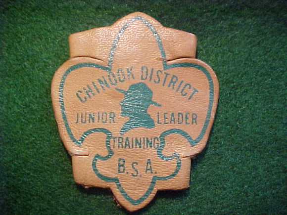 1960'S N/C SLIDE, CHINOOK DISTRICT JUNIOR LEADER TRAINING, LEATHER