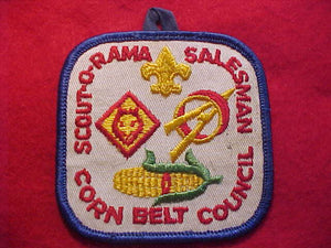 1960'S PATCH, CORN BELT COUNCIL SCOUT-O-RAMA SALESMAN