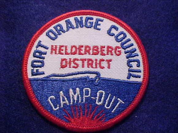 1960'S PATCH, FORT ORANGE COUNCIL, HELDERBERG DISTRICT CAMP-OUT