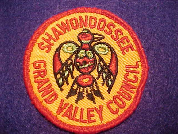 1960'S PATCH, GRAND VALLEY C. SHAWONDOSSEE, USED