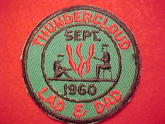 1960 ACTIVITY PATCH, THUNDERCLOUD LAD & DAD