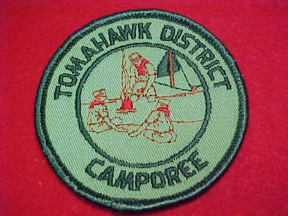 1960'S PATCH, TOMAHAWK CAMPOREE