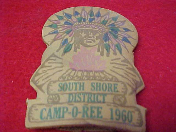 1960 N/C SLIDE, CHICAGO AREA C., SOUTHSHORE DISTRICT CAMP-O-REE, LEATHER