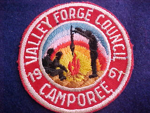 1961 ACTIVITY PATCH, VALLEY FORGE C. CAMPOREE