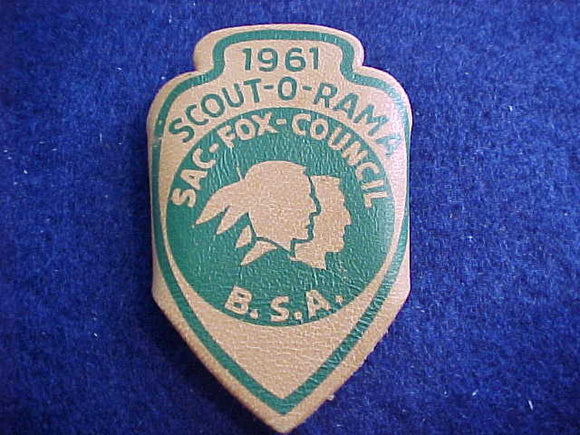 1961 N/C SLIDE, SAC-FOX C. SCOUT-O-RAMA, LEATHER