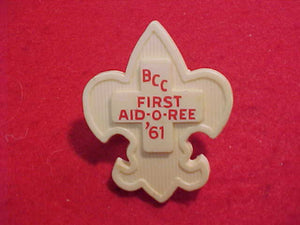 1961 BCC FIRST AID-O-REE PLASTIC SLIDE