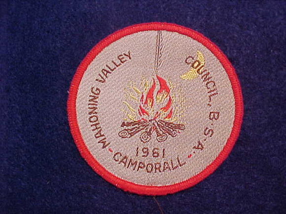 1961 MAHONING VALLEY COUNCIL CAMPORALL, WOVEN