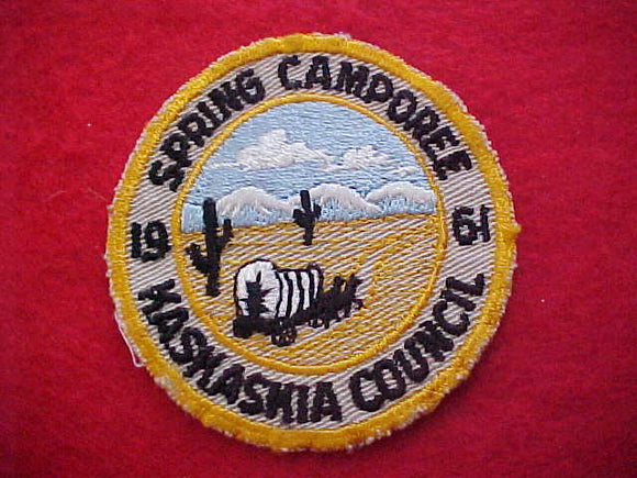 1961, KASKASKIA COUNCIL, SPRING CAMPOREE, USED