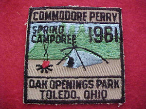 1961, TOLEDO, OHILO, COMMODORE PERRY DISTRICT, OAK OPENINGS PARK, SPRING CAMPOREE