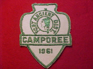 1961 ACTIVITY PATCH, FORT ANCIENT DISTRICT CAMPOREE