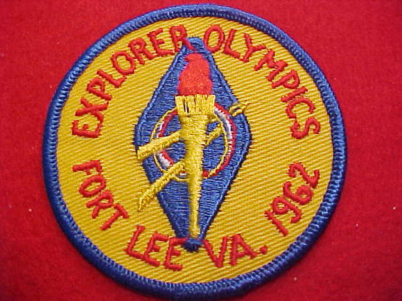 1962 ACTIVITY PATCH, FORT LEE, VA. EXPLORER OLYMPICS