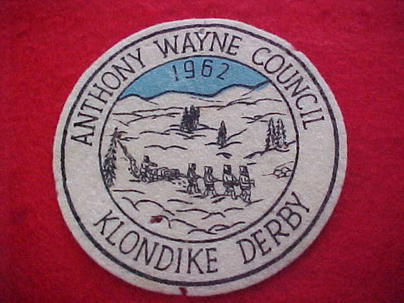 1962, ANTHONY WAYNE COUNCIL, KLONDIKE DERBY, USED