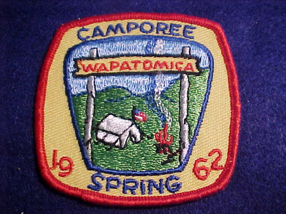 1962 PATCH, WAPATOMICA SPRING CAMPOREE