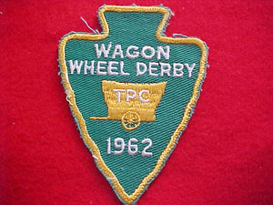 1962, WAGON WHEEL DERBY PATCH, TALL PINE COUNCIL